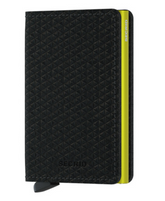 Secrid Slimwallet Diamant Schwarz mit Gravur - SD-Black